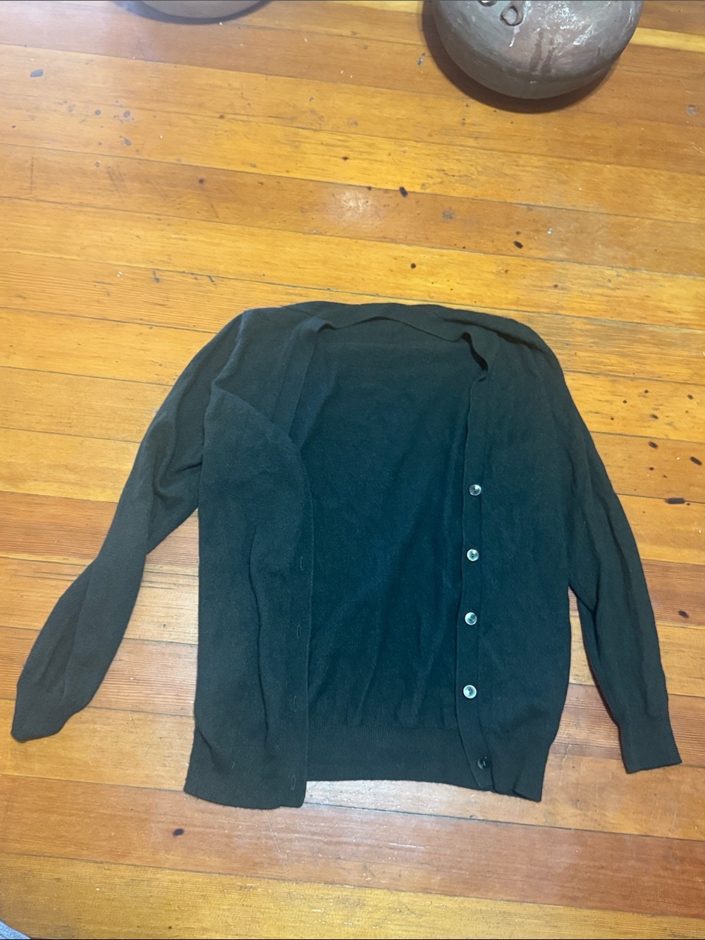 Uniqlo Women's Black Button-Front Cardigan